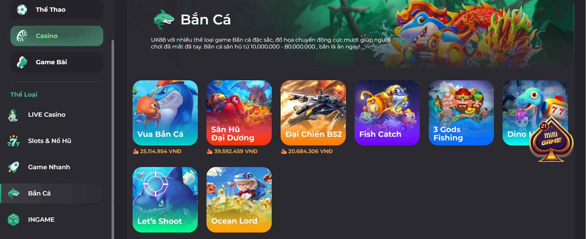 Fishing gods trên UK88 là gì?