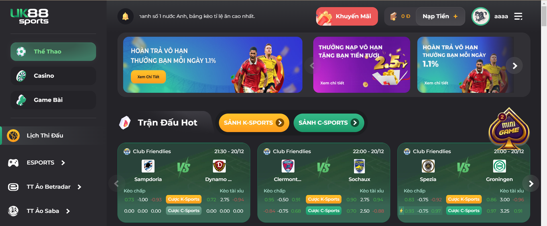 Nhà cái uy tín uk88