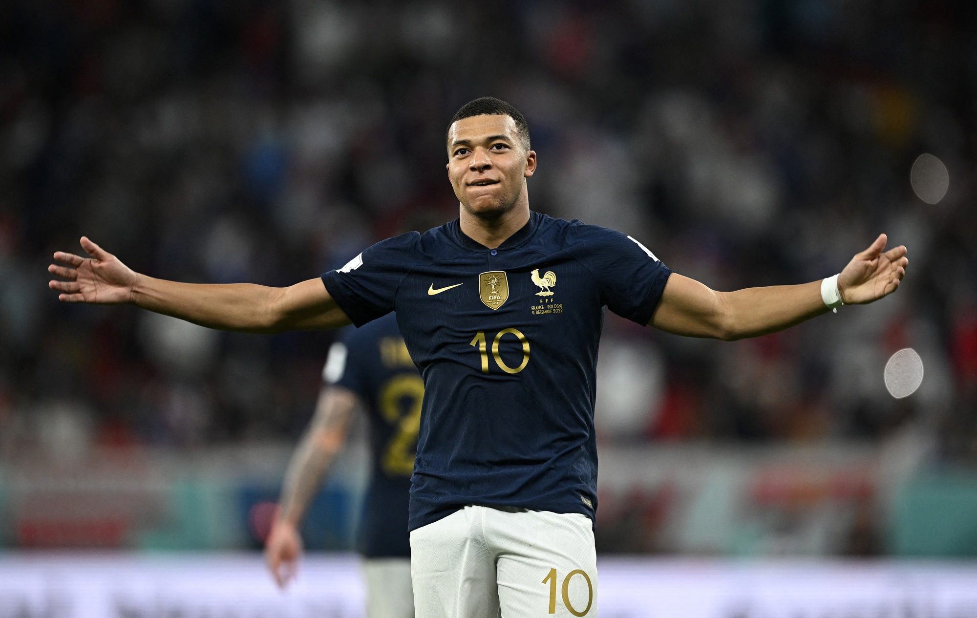 Hình ảnh về Kylian Mbappé khi Pháp vô địch World Cup năm 2018 