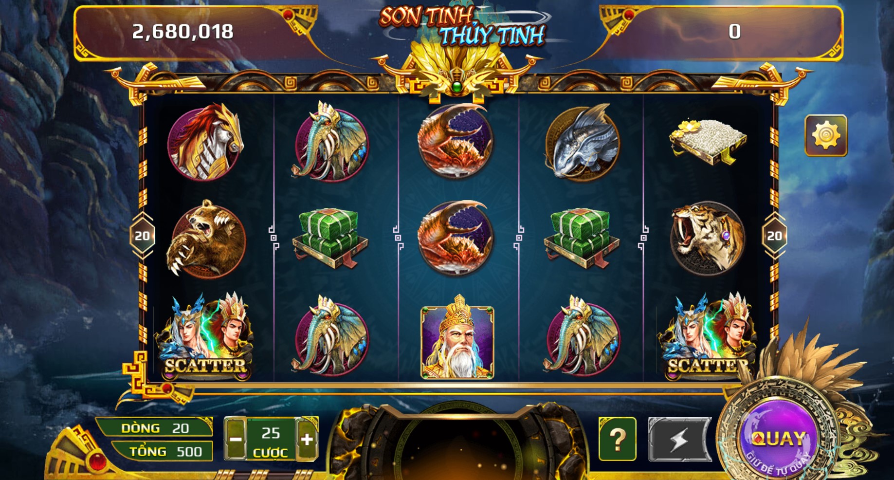 Game Slots Sơn Tinh Thuỷ Tinh UK88 có gì thú vị?