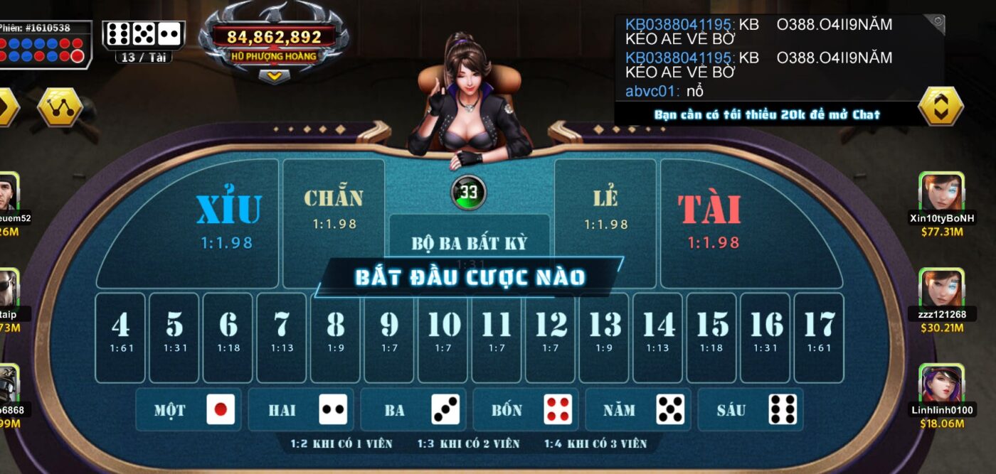 Chi tiết game tài xỉu UK88