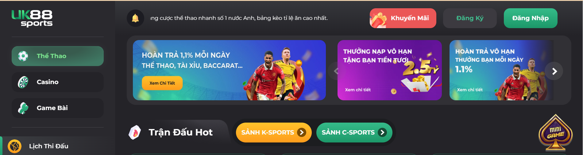 Nhà cái UK88 – Nhà cái cá cược bóng đá uy tín nhất Việt Nam